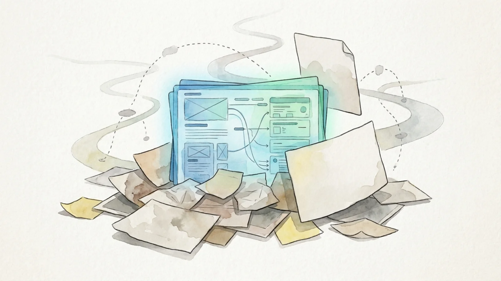 Editorial cover illustration for Common UX Case Study Mistakes That Make Strong Work Look Weak
