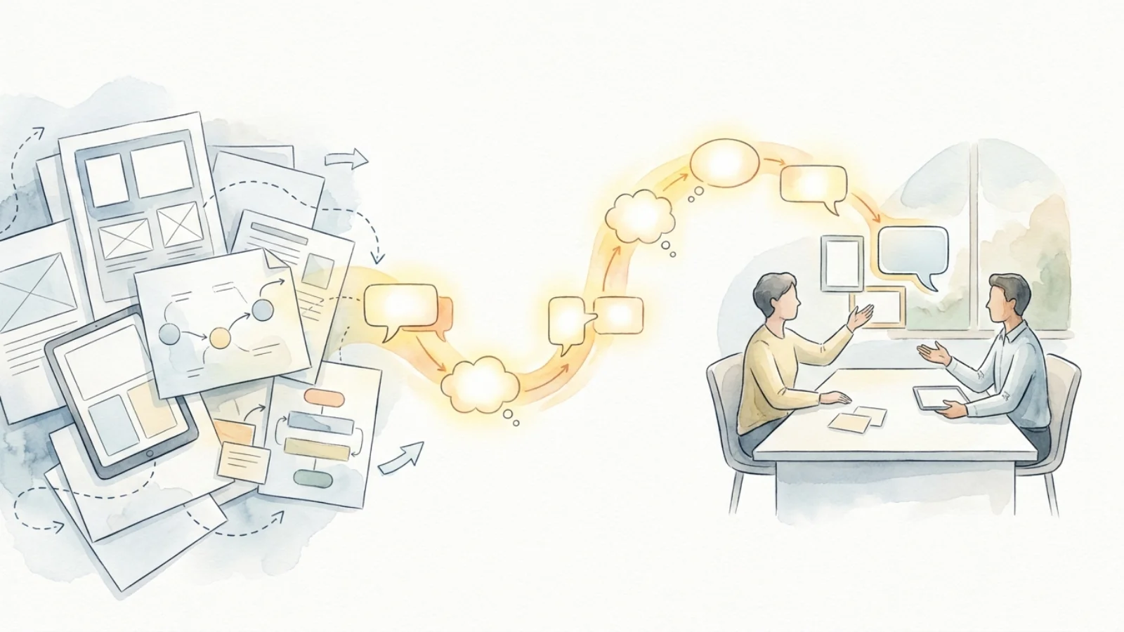 Editorial cover illustration for How to Prepare Your UX Case Study for a Design Interview