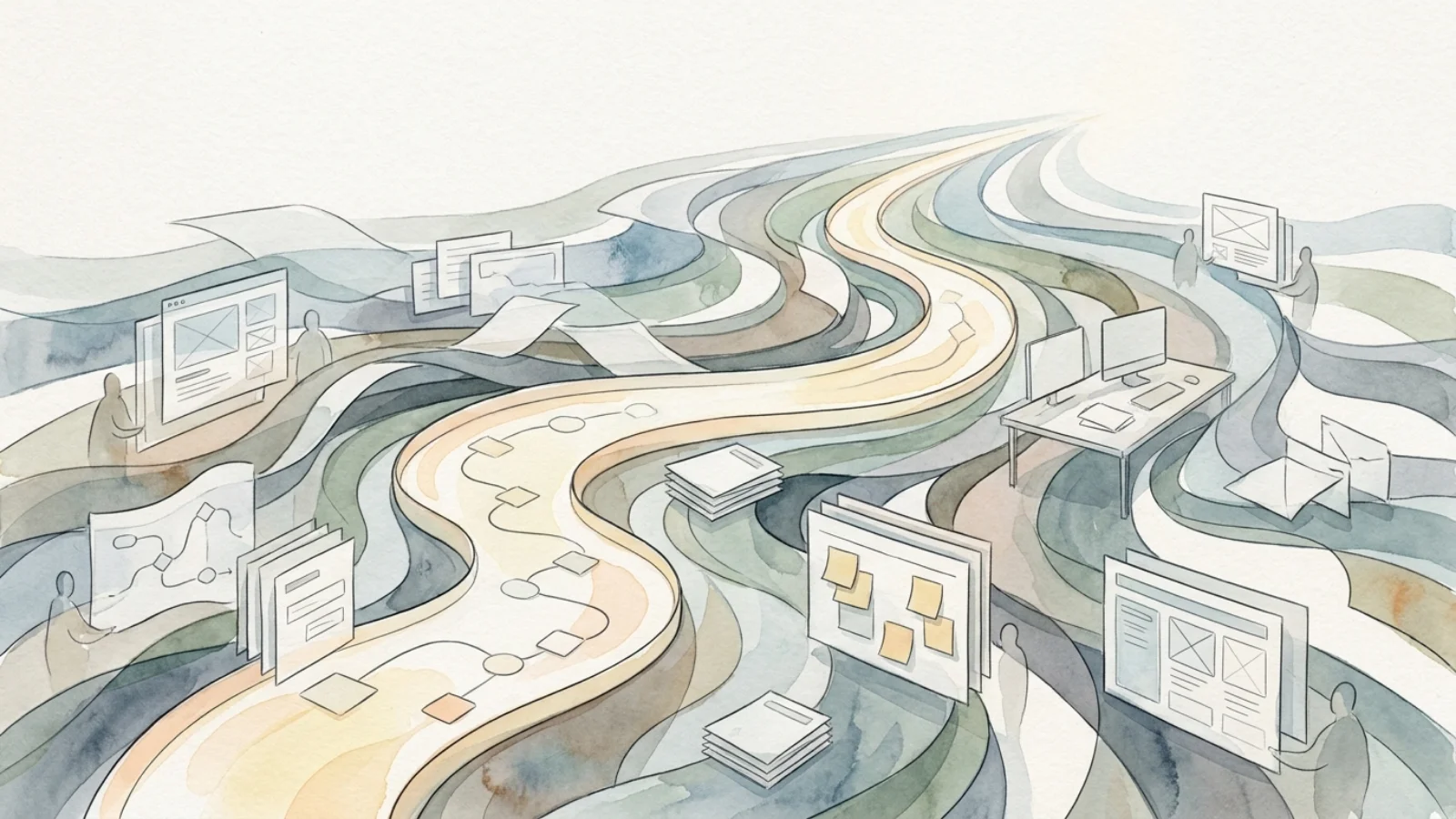 Editorial cover illustration for How to Show Your Contribution in a Team Project