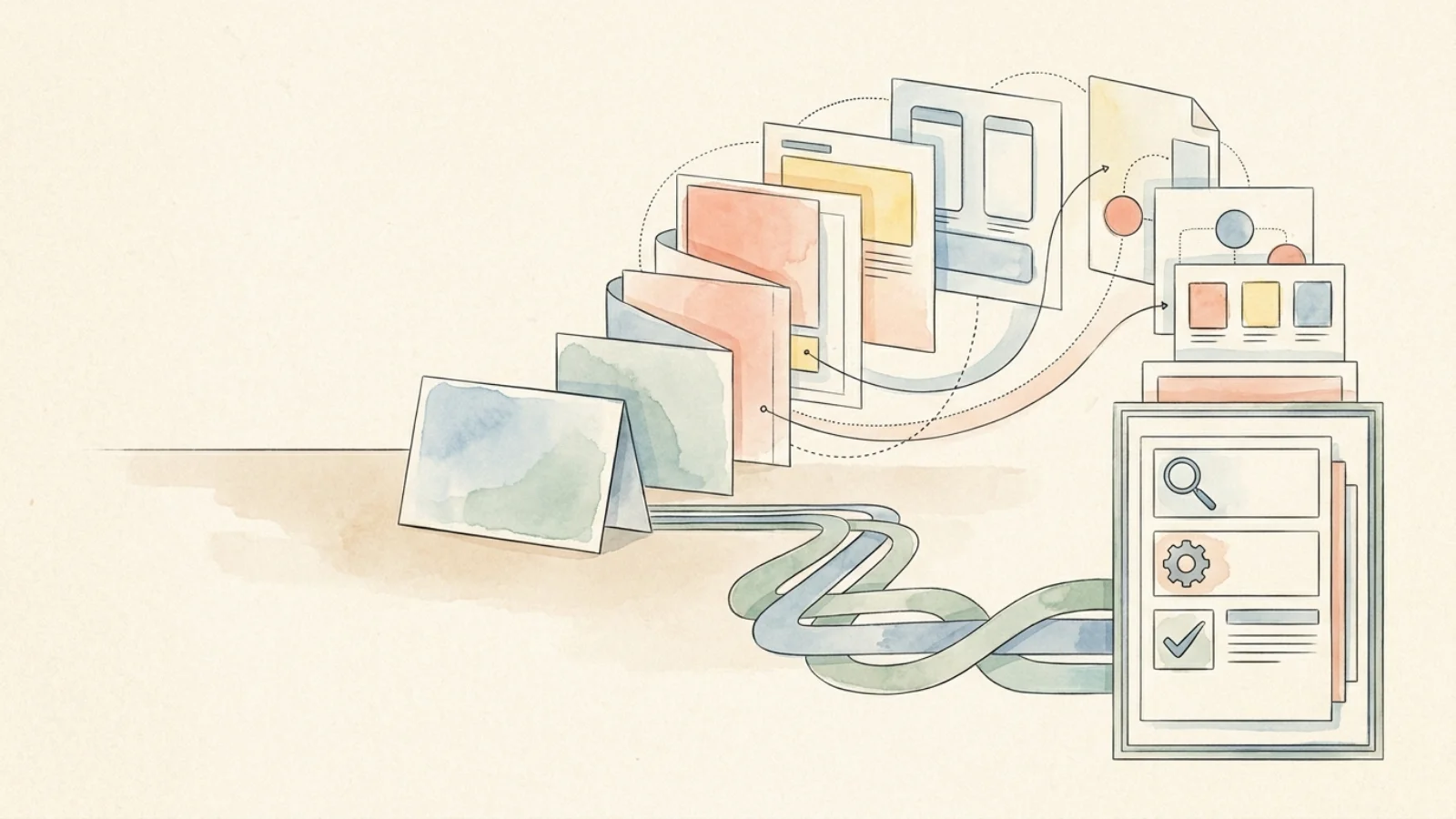 Editorial cover illustration for How to Turn a Simple UX Project Into a Strong Case Study
